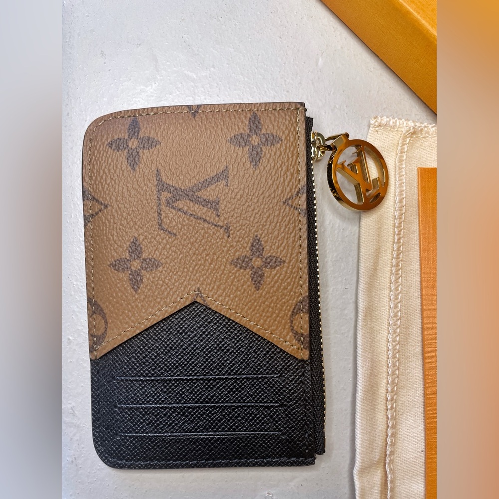 NWT Louis Vuitton Wallet Card Holder Romy Reverse Monogram FULL SET - Picture 12 of 17